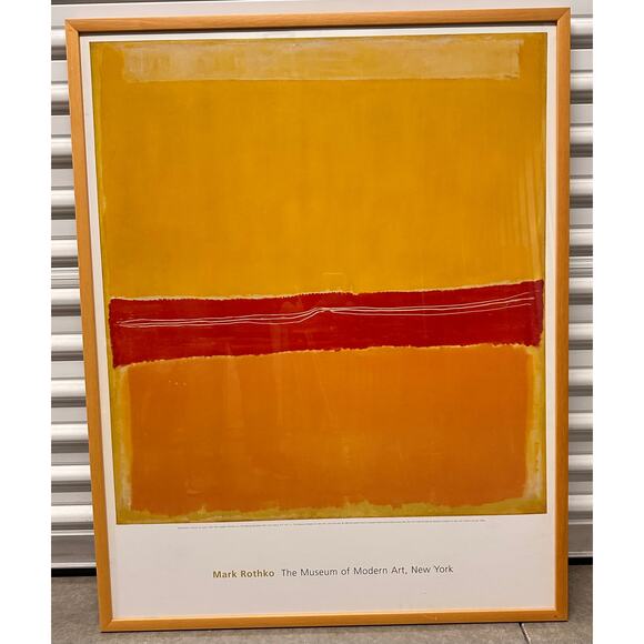 Mark Rothko No. 5/22 MoMa New York 2000 Exhibition Framed Abstract Art Print - Picture 3 of 7